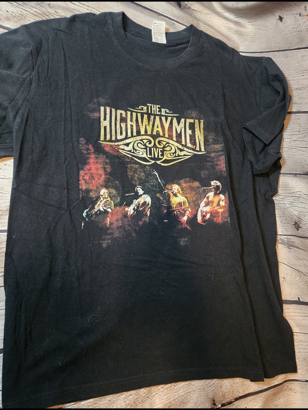 The Highwaymen Live Black Graphic Tee - Men's Band T-Shirt